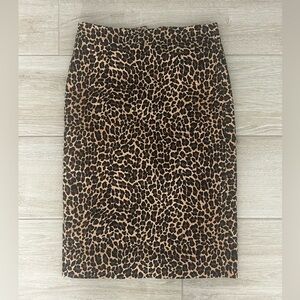 J. Crew Animal Print Pencil Skirt - Size 00